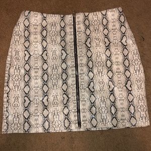 Snake Skin mini skirt